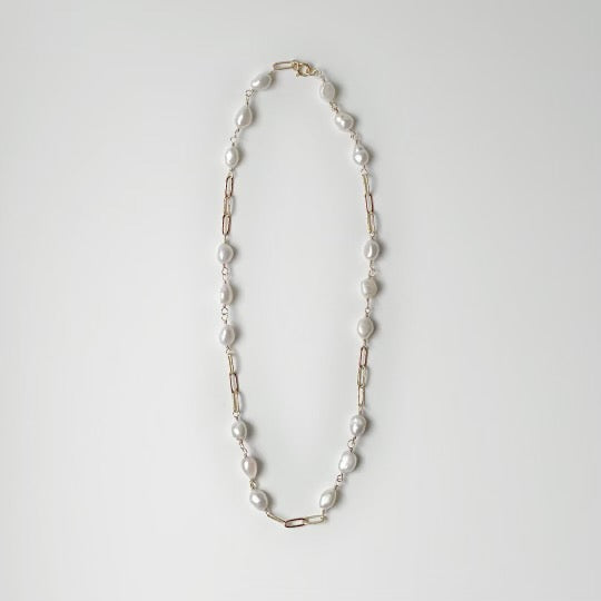 Pearl Fancy Chain Necklace