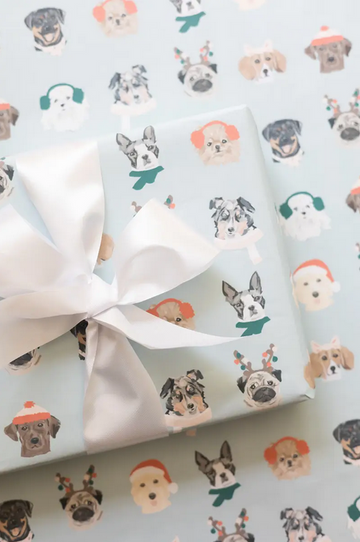 Holiday Dog Wrapping Paper