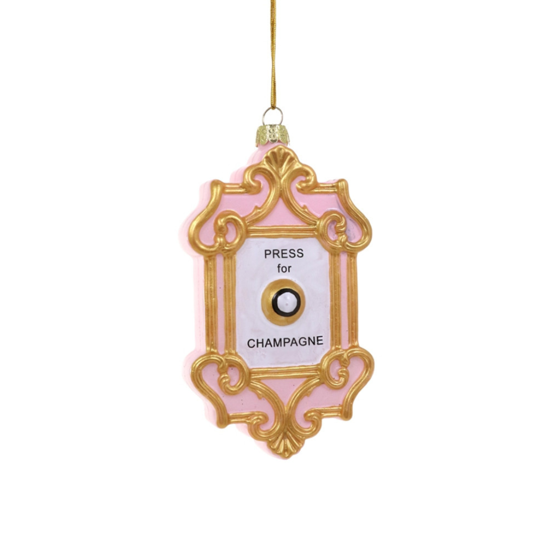 Champagne Button Ornament